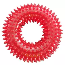 Игрушка Homepet TPR кольцо с шипами с пищалкой для собак (12 см)