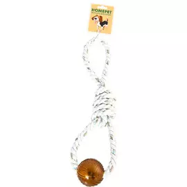 Игрушка Homepet TPR мяч на канате для собак (Ø 6 см х 42 см,)