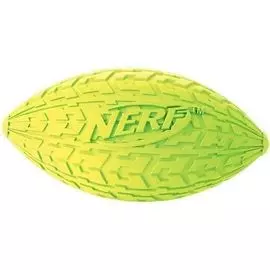 Игрушка Nerf Мяч для регби резиновый пищащий для собак (10 см, )