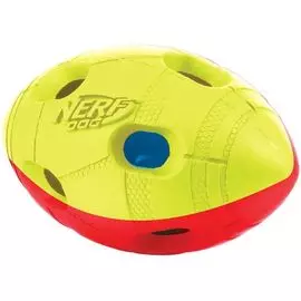 Игрушка Nerf Мяч гандбольный двухцветный светящийся для собак (13 см, )