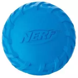 Игрушка Nerf Мяч резиновый пищащий для собак (6 см, Синий)