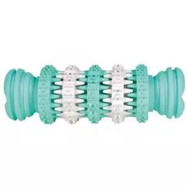 Игрушка Trixie Denta Fun Кость с мятой для массажа десен собак (15 см, Белый/зелёный)