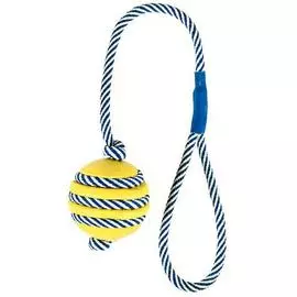 Игрушка Trixie Мяч со светящейся веревкой для собак (40 см, мяч 5 см, В ассортименте)