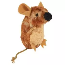 Игрушка Trixie Мышь с микрочипом коричневая для кошек (8 см, Коричневый)