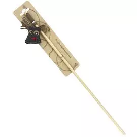 Игрушка Zooexpress ЭкоLine Удочка деревянная Сова для кошек (50 см)