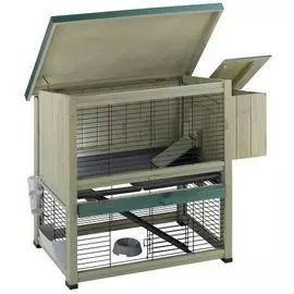Клетка Ferplast RANCH REST для содержания кроликов на улице (Д 117 x Ш 71 х В 101 см, Сизо-серый)