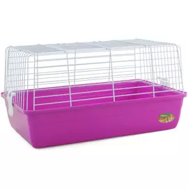 Клетка Triol T1 для кроликов (Д 60 х Ш 35,5 х В 32 см, Белая решетка/Фиолетовый поддон)