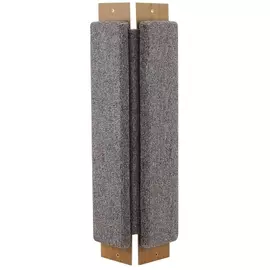 Когтеточка Gamma №1 угловая из ковролина для кошек (20 х 6 х 53 см, В заказе будет случайный цвет)