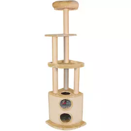 Когтеточка-комплекс Pet Choice многофункциональная бежевая для кошек (45 x 45 х 197 см, Бежевый)