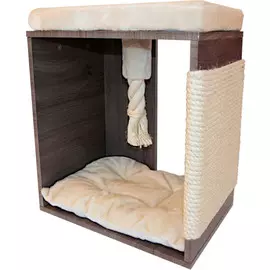 Когтеточка-комплекс Pet Choice подушками коричневая для кошек (50 x 35 х 60 см, Коричневый)