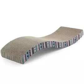 Когтеточка-лежанка Triol Волна из гофрокартона (53 х 20,5 х 8,5 см, )