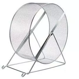 Колесо беговое Дарэлл D350 для грызунов с подставкой металлическая сетка (Ø 35 см)