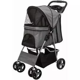 Коляска Trixie Buggy серая для собак (47 х 100 х 80 см, Серый)