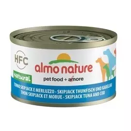 Консервы Almo Nature Classic с полосатым тунцом и треской для собак (95 г, )