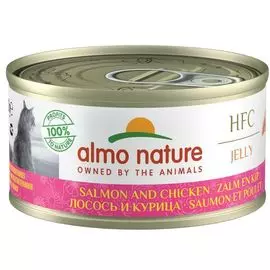 Консервы Almo Nature Legend Лосось и курица для взрослых кошек (70 г, Лосось и курица)