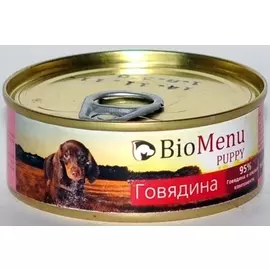 Консервы BioMenu Puppy для щенков (100 г, Говядина)