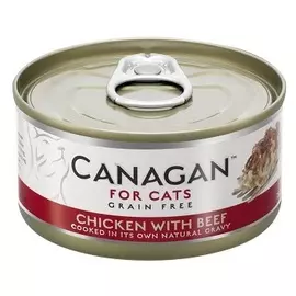 Консервы Canagan с цыпленком с говядиной для кошек и котят (75 г)
