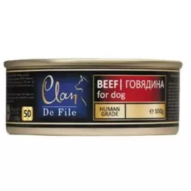 Консервы Clan De File для собак (100 г, Говядина)