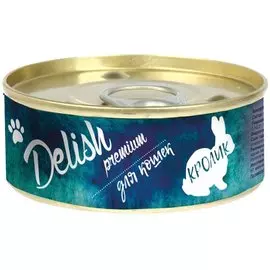 Консервы Delish premium для кошек (100 г, Кролик)