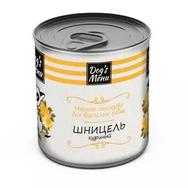 Консервы Dogs Menu Шницель куриный для собак (750 г, Курица)