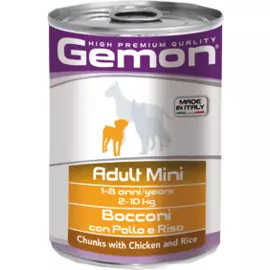Консервы Gemon Dog Adult Mini для собак мелких пород 415 г (415 г, Курица и рис)