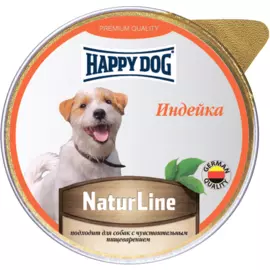 Консервы Happy Dog Natur Line паштет с индейкой для собак мелких пород (125 г, Индейка)