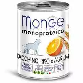 Консервы Monge Dog Monoprotein Fruits паштет с рисом для собак 400 г (400 г, Индейка с рисом и цитрусовыми)