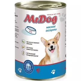 Консервы mr. Dog Мясное ассорти для собак (410 г, Мясное ассорти)
