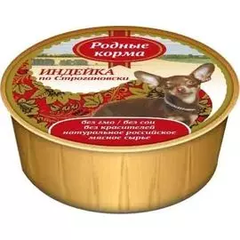 Консервы Родные корма для собак 125 г (125 г, Кролик по-стрелецки)