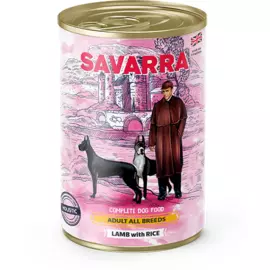 Консервы Savarra Dog Adult All Breeds с ягненком для взролсых собак всех пород (395 г, Ягненок)
