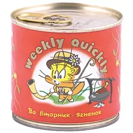 Консервы Weekly-Quickly профилактика МКБ с ягнёнком для кошек (100 г, Ягненок)