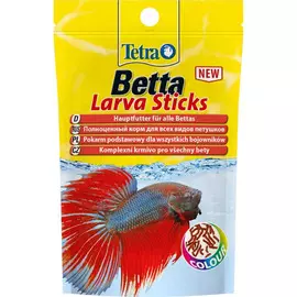 Корм Tetra Betta Larva Sticks в форме мотыля для петушков и других лабиринтовых рыб 5 г (5 г)