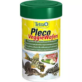 Корм Tetra Pleco Veggie Wafers с добавлением цуккини для донных рыб (250 мл)
