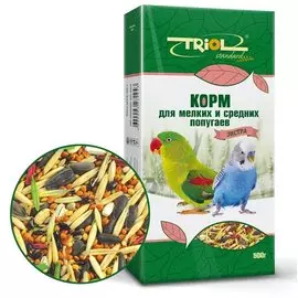 Корм Triol Standard Экстра для мелких и средних попугаев 500 г (500 г, )