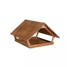 Кормушка Дарэлл уличная, Домик фанера (37 х 34,5 х 31 см, Коричневый)