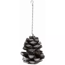 Кормушка Trixie Шишка коричнево-белая для птиц (19 x 23 x 19 см, Коричневый/белый)