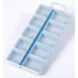 Коробка Salmo Hook Special рыболовная для крючков 13 x 6 x 1,5 см (13 x 6 x 1,5 см, Белый, голубой)