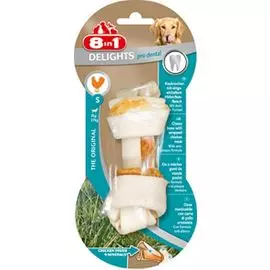 Косточка 8in1 Dental Delights с минералами для собак (11 см, Куриное мясо)