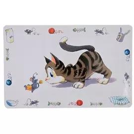 Коврик Trixie Смешной кот под миску