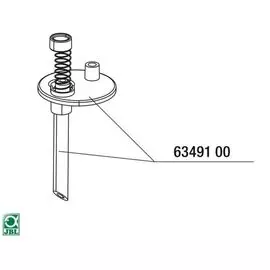 Крепежная пластина JBL CO2 Count safe retaining plate + tube с трубкой для счетчика пузырьков (1 шт)