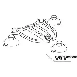 Крепежная пластина с присосками JBL ProFlow u500/750/1000 Plate+suction cups (1 комплект)