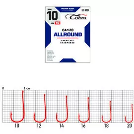 Крючки Cobra ALLROUND CA120 (012, 10 шт)
