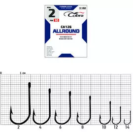 Крючки Cobra ALLROUND CA126 (004, 10 шт)