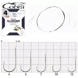 Крючки Cobra Allround с поводком (006, 10 шт)