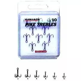 Крючки-тройники Kamasan К 62 (010, 10 шт)