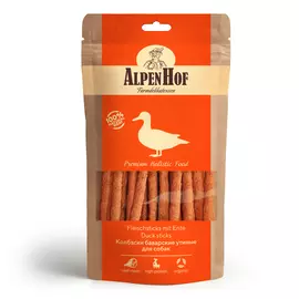 Лакомство AlpenHof Колбаски баварские утиные для собак (50 г, Утка)