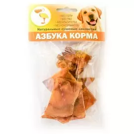 Лакомство Азбука корма Уши свиные нарезка для собак (50 г)