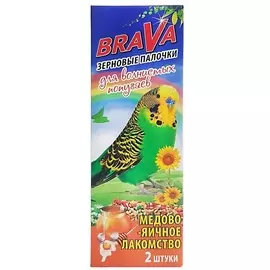 Лакомство Brava Палочки Медово-Яичные для попугаев (2 шт,)