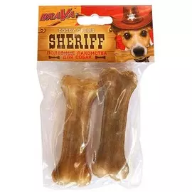 Лакомство Brava Sheriff Сыромятная Витая Палочка для собак (12,5 см (20 шт),)