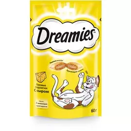 Лакомство Dreamies для кошек с сыром 60 г